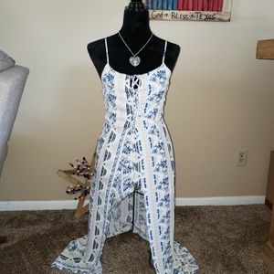 Ethereal Romper with Train
